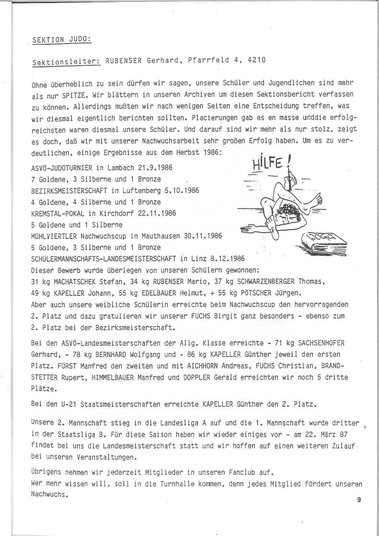 SVG Vereinszeitung 1987