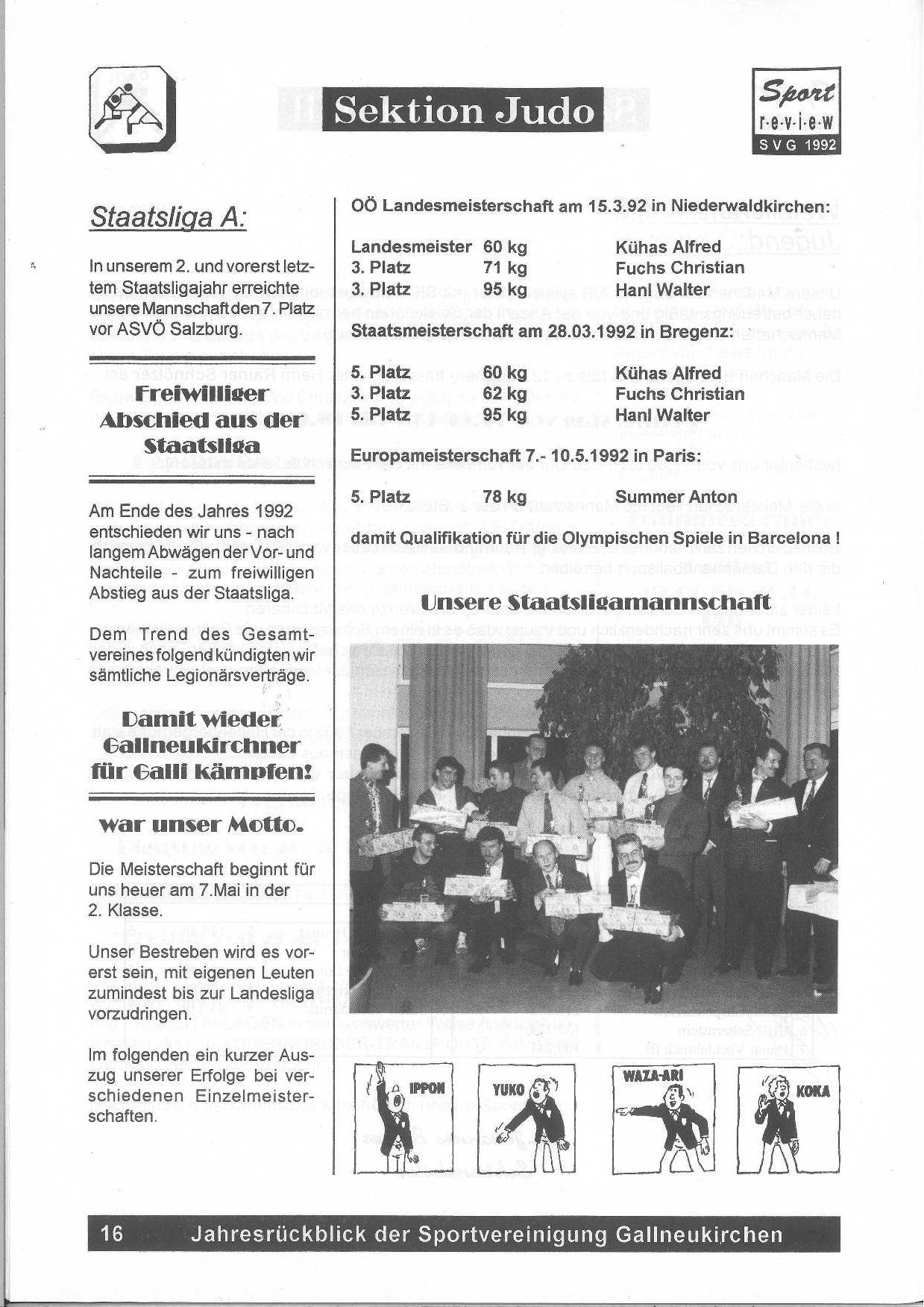SVG Vereinszeitung 1993