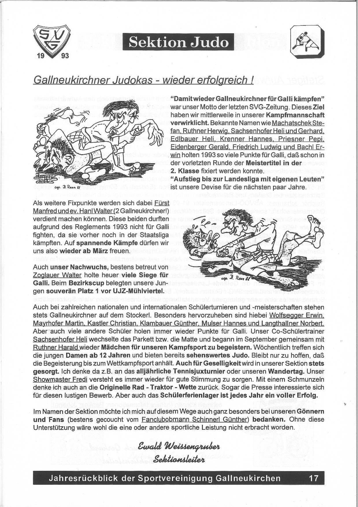 SVG Vereinszeitung 1994
